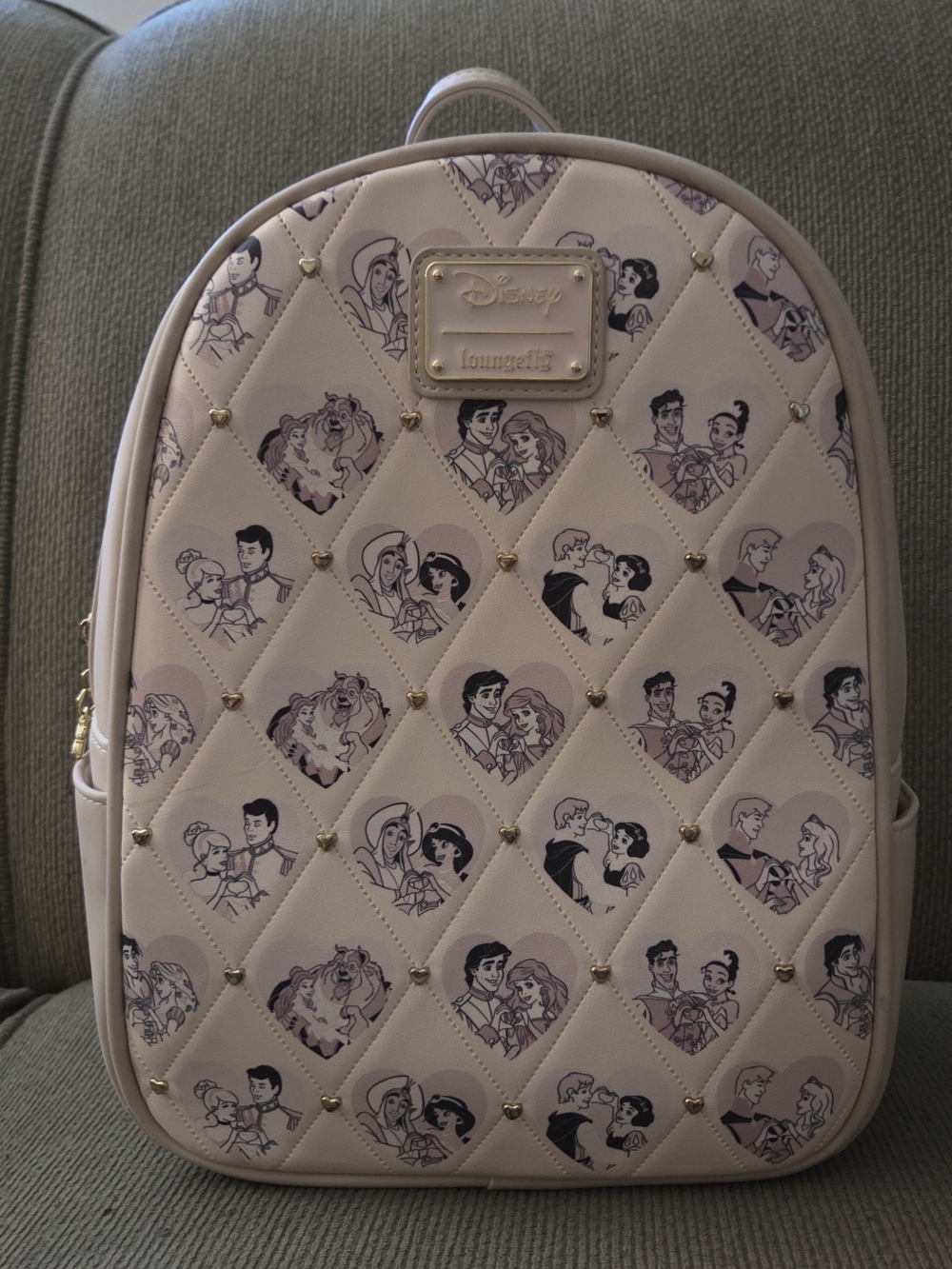 Loungefly Disney Couples Mini Backpack Princes & Princesses Hearts
